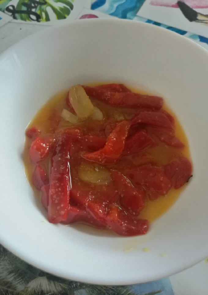 Una foto de Pimientos caramelizados