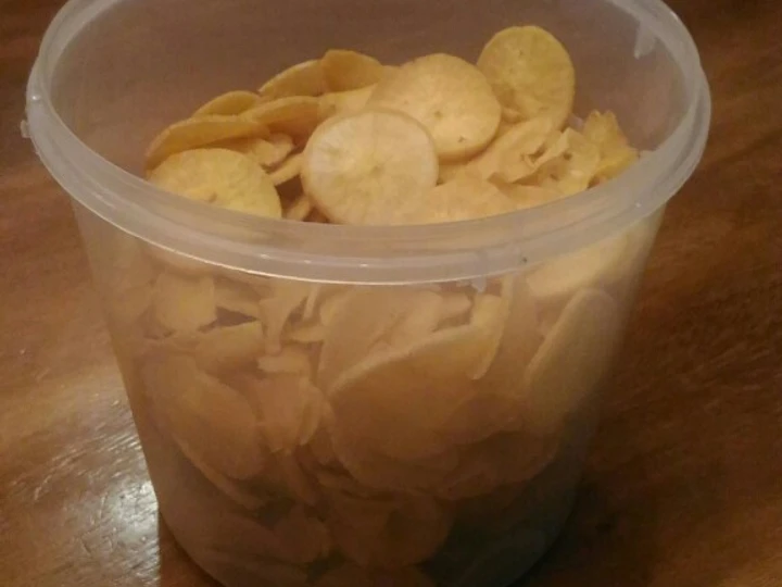 Langkah Gampang Membuat Resep Cassava chips ori / keripik singkong ori yang  Bikin Ketagihan Anti Ribet, Mantap Sekali