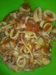 Foto resep Cumi asin saus padang simple