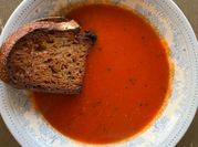 A picture of anchovy soup