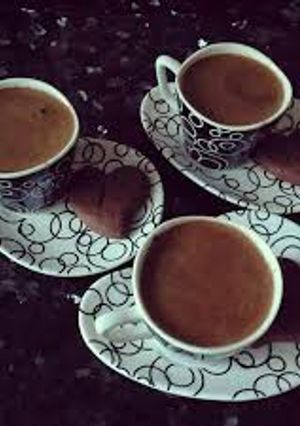صورة لوصفة قهوة تركية بالشوكولاته