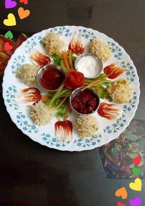 A picture of Rice Flower dumplings.