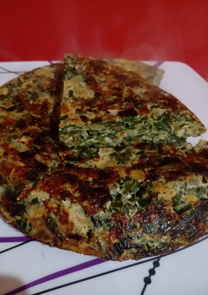 Una foto de Tortilla de acelga