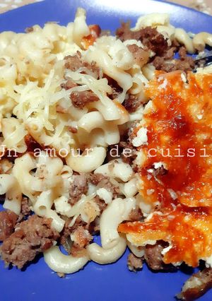 Une photo de Gratin de coquillettes 🍴🧀