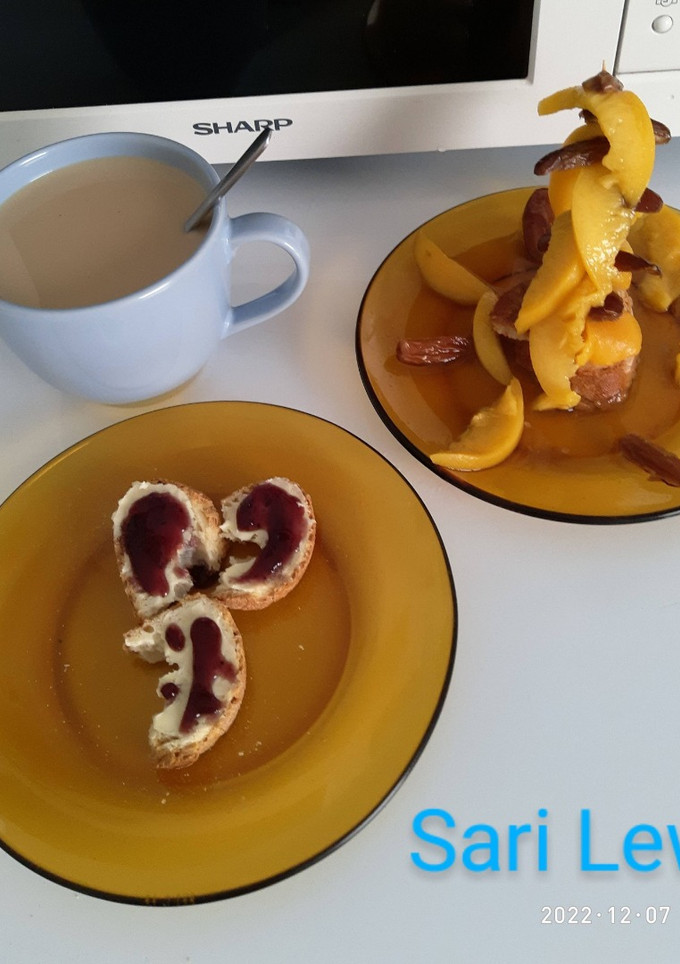 Una foto de Desayuno con ángel y en el desierto....(7 ingredientes)