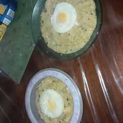 Una foto de Risotto de quinoa!! Primera vez 💪💪
