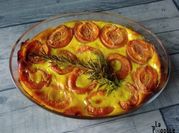 Une photo de clafouti abricots