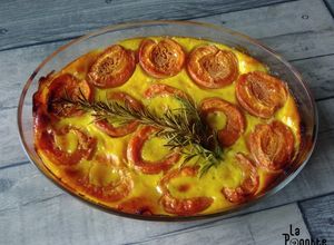 Une photo de Clafoutis abricot-romarin