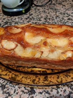 Una foto de Bizcocho de manzana y galleta