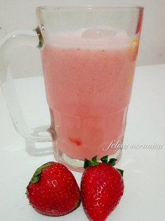 Foto resep Jus strawberry