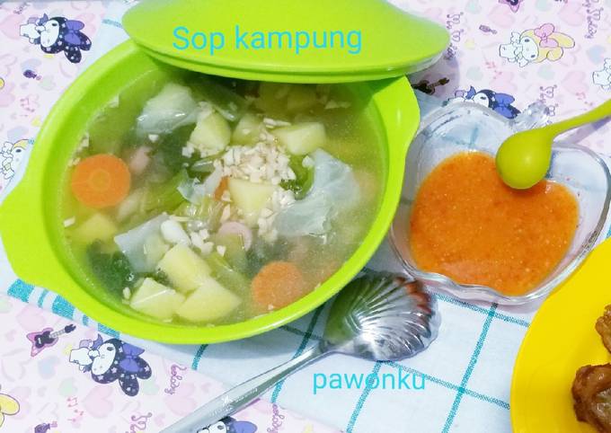 Langkah Mudah Menyiapkan 201.Sop sayur(kampung) Anti Gagal