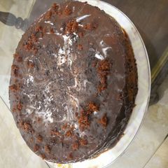 A picture of Eggless Chocolate cake.