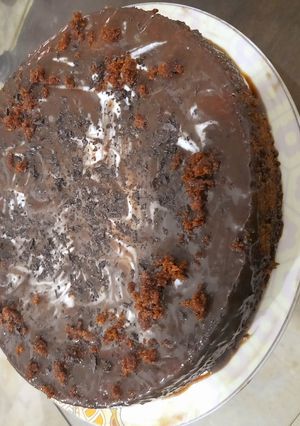 A picture of Eggless Chocolate cake.