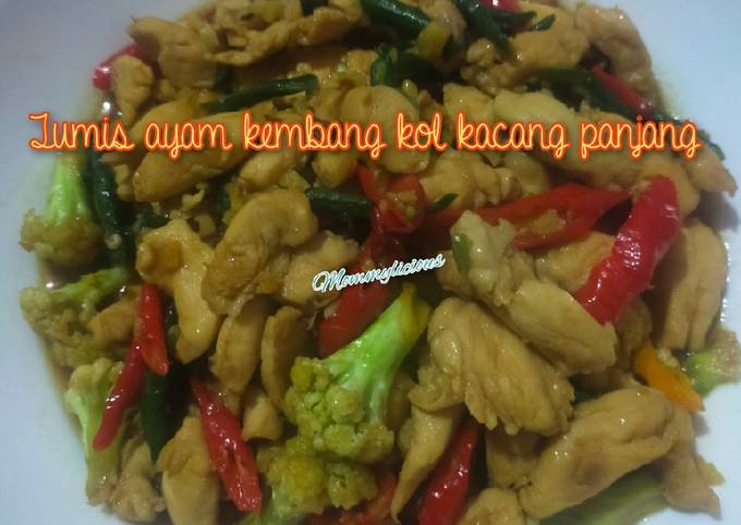 Resep Tumis Ayam Kembang Kol Kacang Panjang Mommylicious Oleh Elisabeth