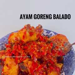 A picture of Ayam Goreng Balado.