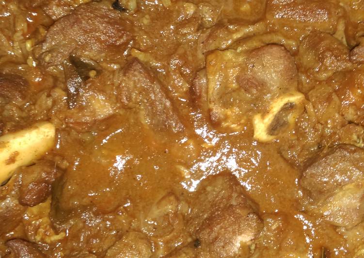 Mutton curry in pressure cooker