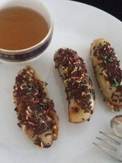 Foto resep Pisang bakar keju coklat