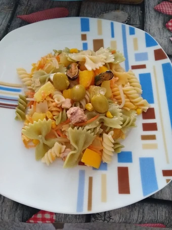 Cómo Hacer Ensalada de pasta tropical  que Delicioso