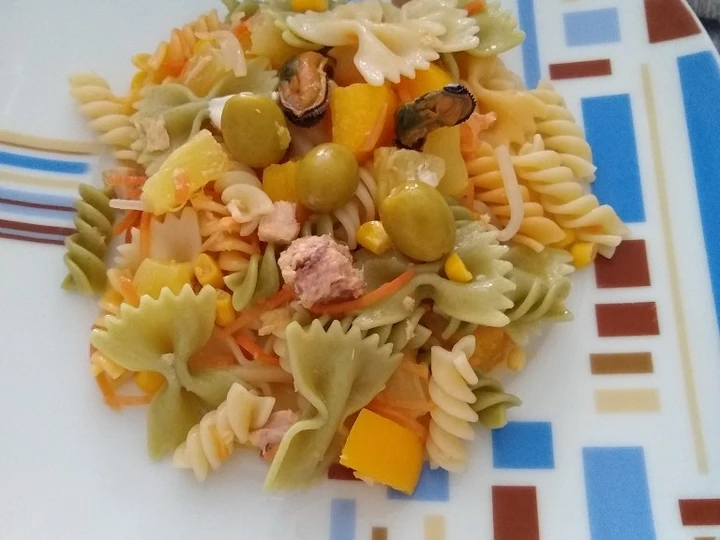 Cómo Hacer Ensalada de pasta tropical  que Delicioso