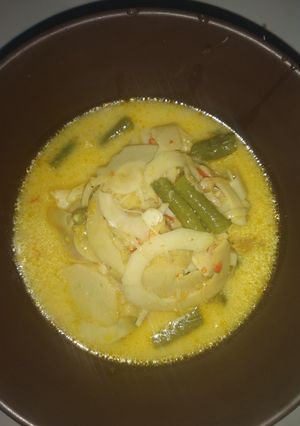 Foto resep Lodeh Rebung Daging Pedas