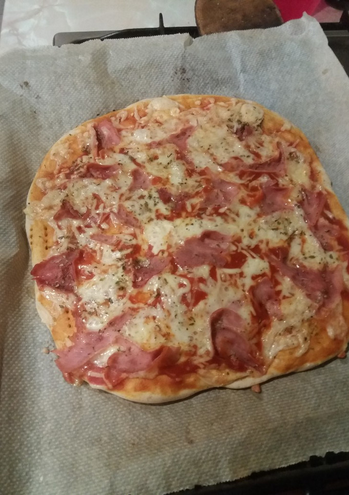Una foto de Masa de pizza con harina de avena integral
