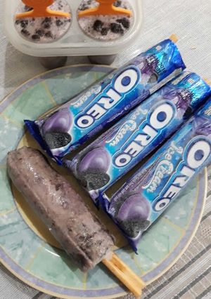 Foto resep Es Krim Yoghurt Oreo