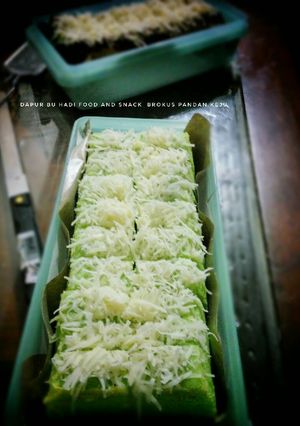 Foto resep Brownies Kukus Pandan Keju