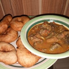 Funkasau with Offal's Pepper Soup A picture of Funkasau with Offal's Pepper Soup.