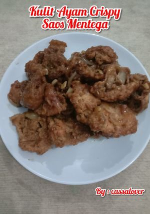 Foto resep Kulit Ayam Crispy Saos Mentega