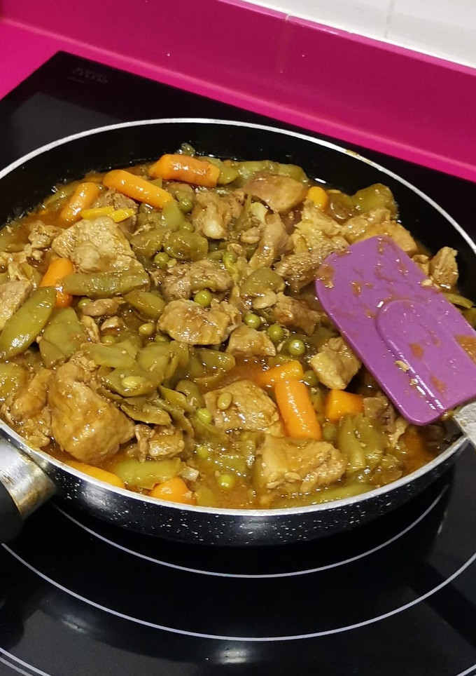 Una foto de Cerdo estofado en salsa