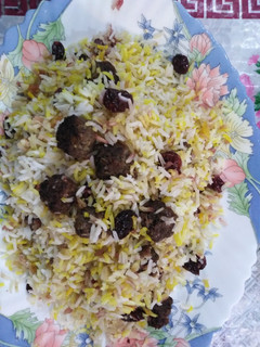 عکسی از دستور آلبالو پلو