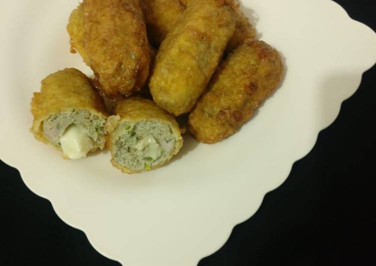 Easiest Way to Make Speedy Cheesy chicken rolls
