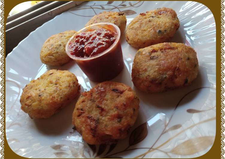 Recipe of Super Quick Homemade Leftovers Rice (Bhata) Cutlets