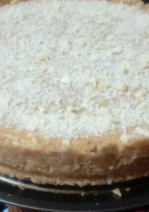 Una foto de Tarta de turrón sin horno