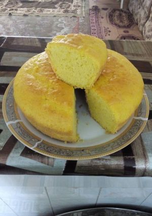 صورة لوصفة كيكة بالزعفران