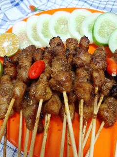 Foto resep 13 sate daging babi, daging b2. Non halal