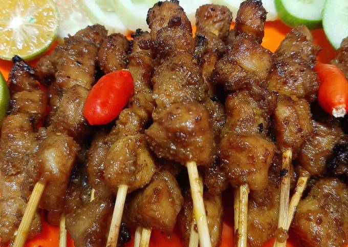 Resep: 13 sate daging babi, daging b2. Non halal Rumahan