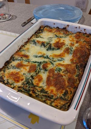 A picture of Spinach and Ricotta Lasagna.