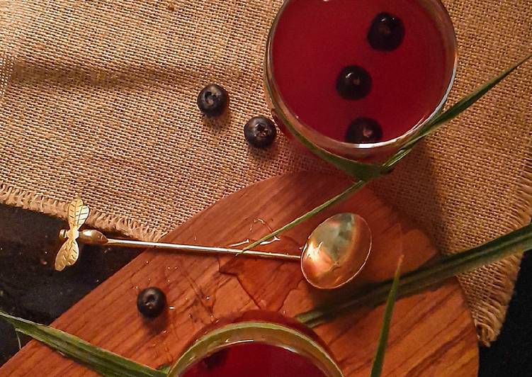 Step-by-Step Guide to Make Homemade Blueberry lemongrass hot toddy