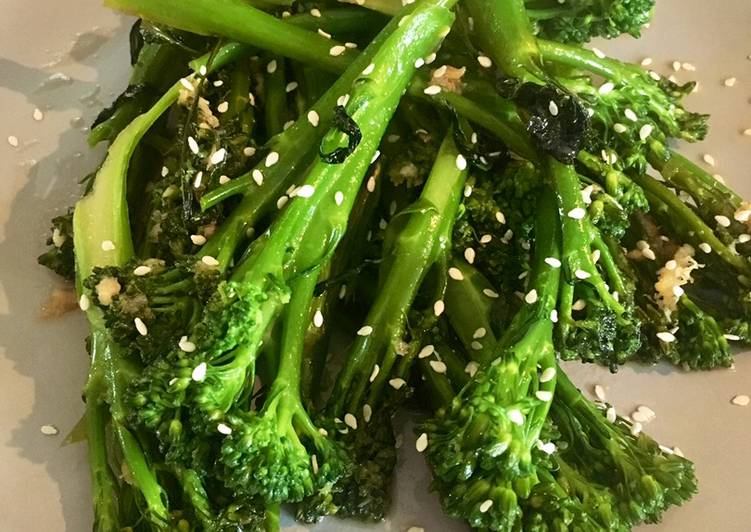Easiest Way to Prepare Ultimate Thai Style Broccoli Spears With Sesame