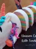 Steamed Unicorn Cake with Fondant