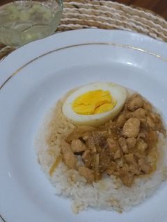 Foto resep Nasi tim ayam rice cooker