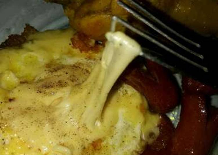Resep Ayam goreng bumbu kuning, sosis dan telor mozarella #debmfighter Anti Gagal