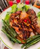 Gà roti ướp mustard