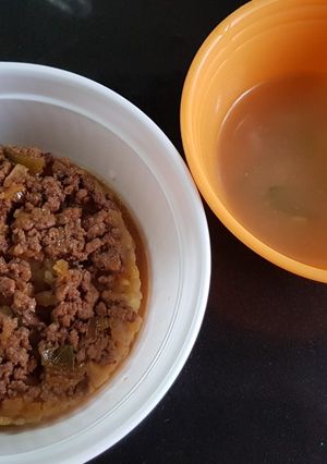 Foto resep Nasi Tim Daging Kuah Kaldu Ayam