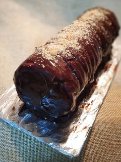 Una foto de Brazo de gitano con galletas