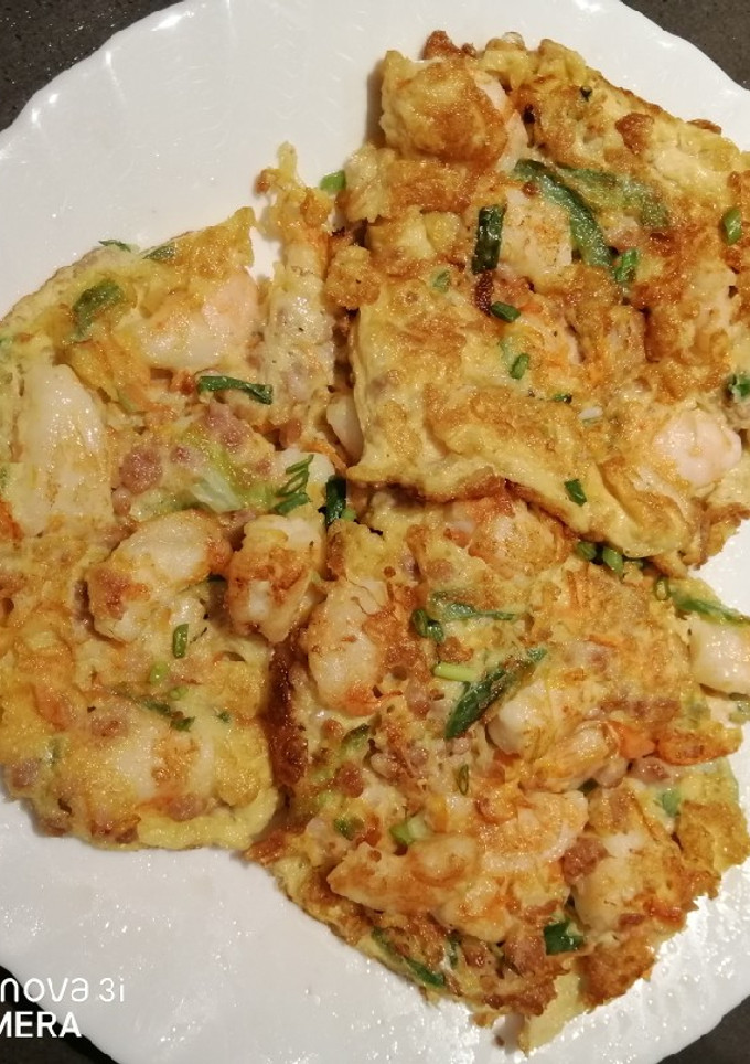 A picture of My Own Version of Egg Foo Young.