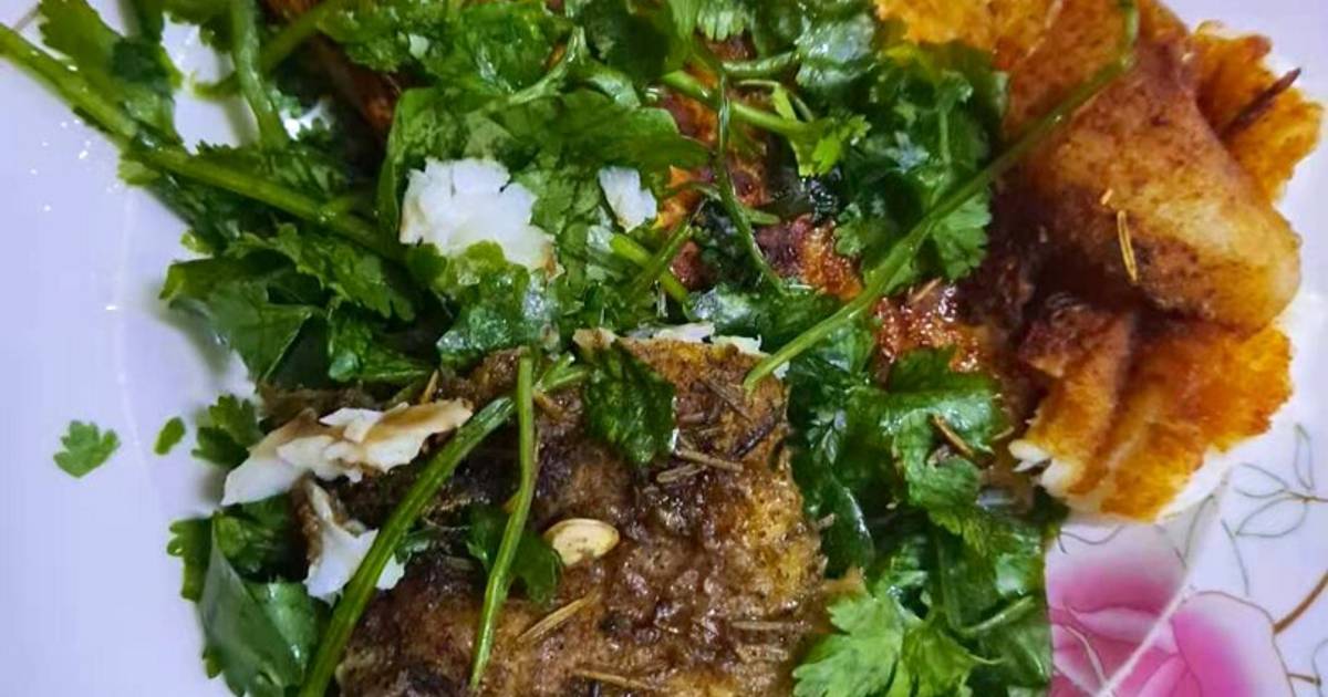 Grilled whitefish and cilantro salad Recipe by Destina Cookpad