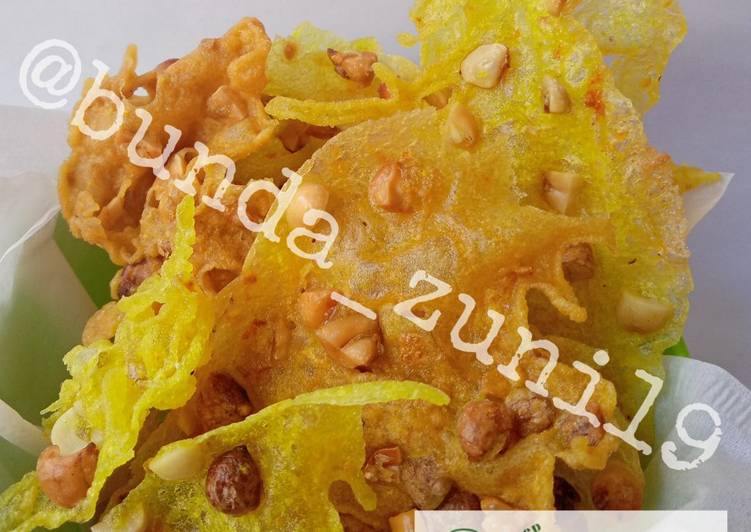 Peyek kacang ala suami bunda zuni