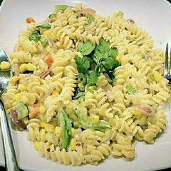 A picture of Corn pasta.